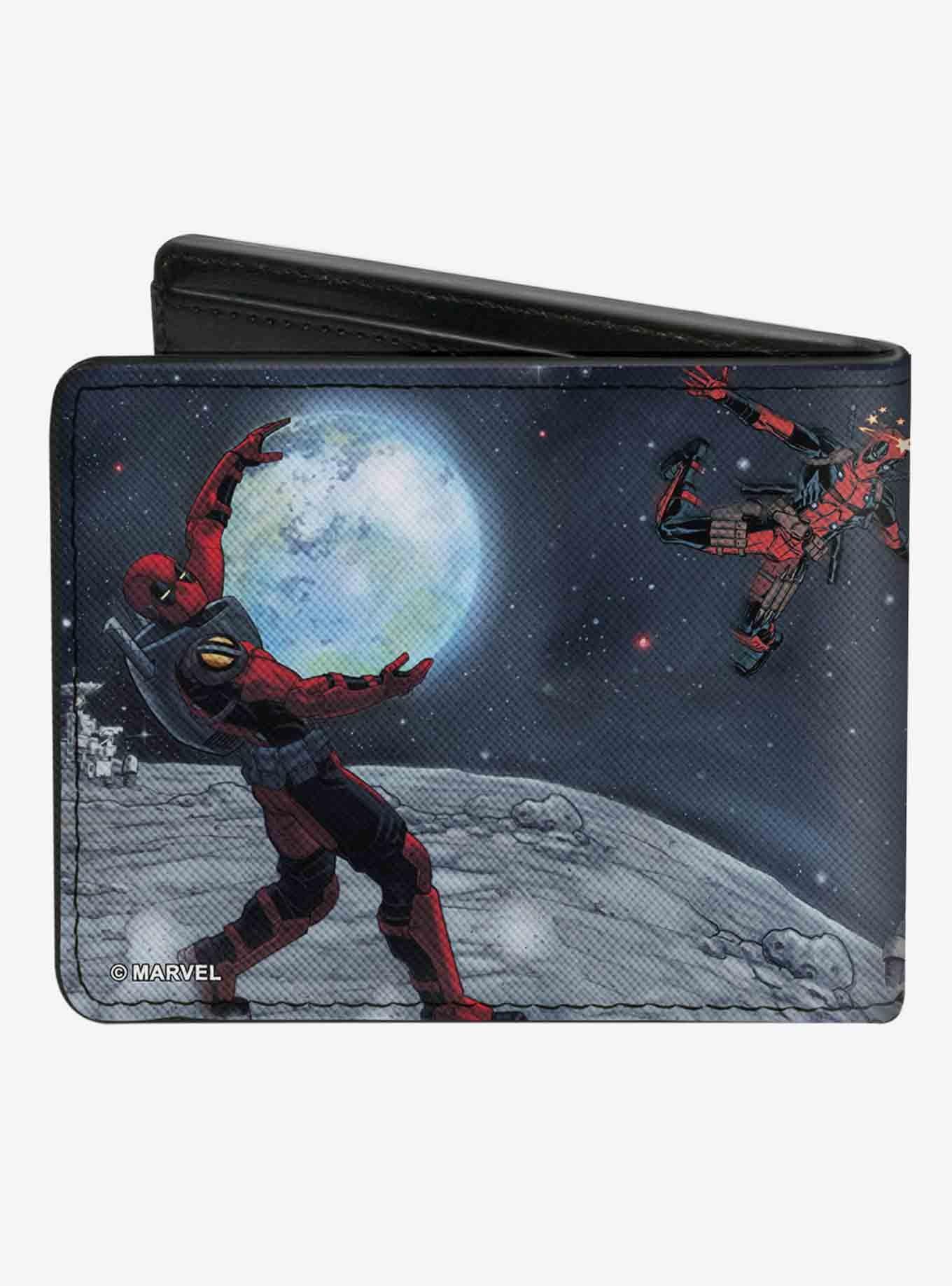Marvel Deadpool A Space Oddity Issue 30 Comic Cover Holding Earth Bifold Wallet, , alternate