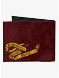 Harry Potter Gryffindor Lion Crest Determination Bravery Courage Banner Canvas Bifold Wallet, , alternate