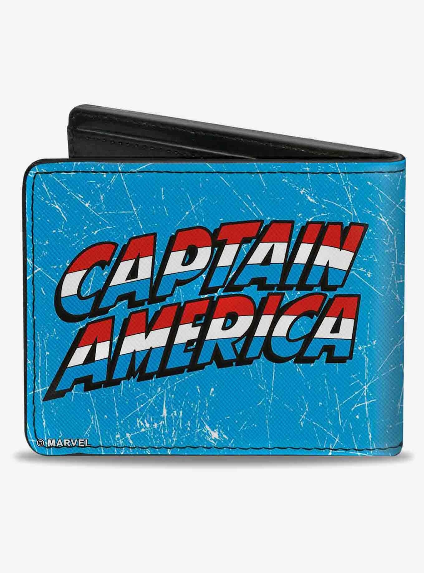 Marvel Captain America Action Pose Captain America Weathered Bifold Wallet, , alternate