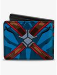 Marvel Captain America Character Close Up Chest and Back Bifold Wallet, , alternate