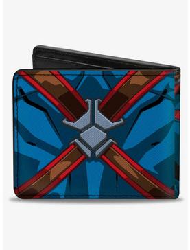 Marvel Captain America Character Close Up Chest and Back Bifold Wallet, , hi-res