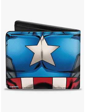 Marvel Captain America Chest Star Stripes Bifold Wallet, , hi-res