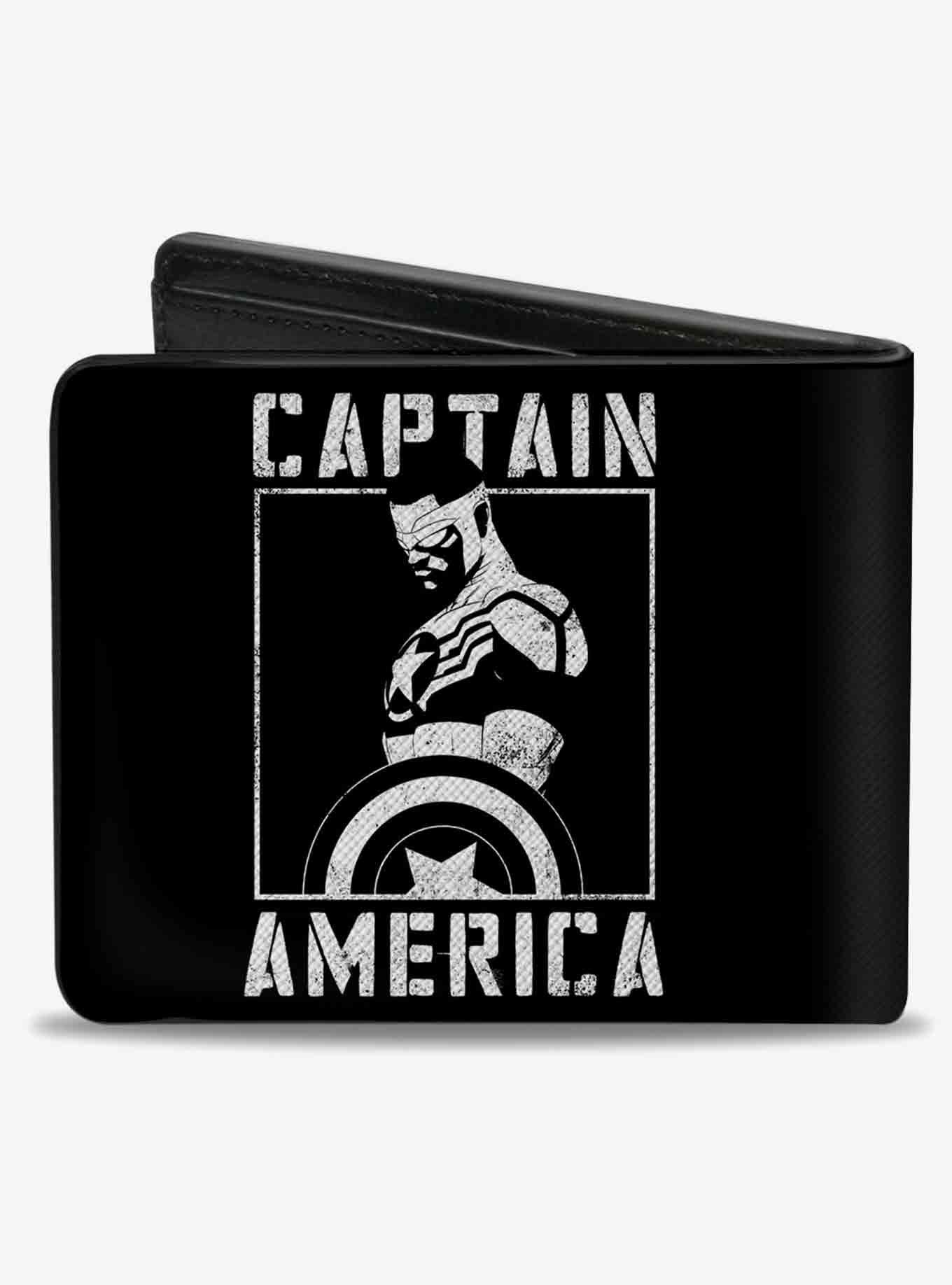 Marvel Captain America Shield Pose Bifold Wallet, , alternate