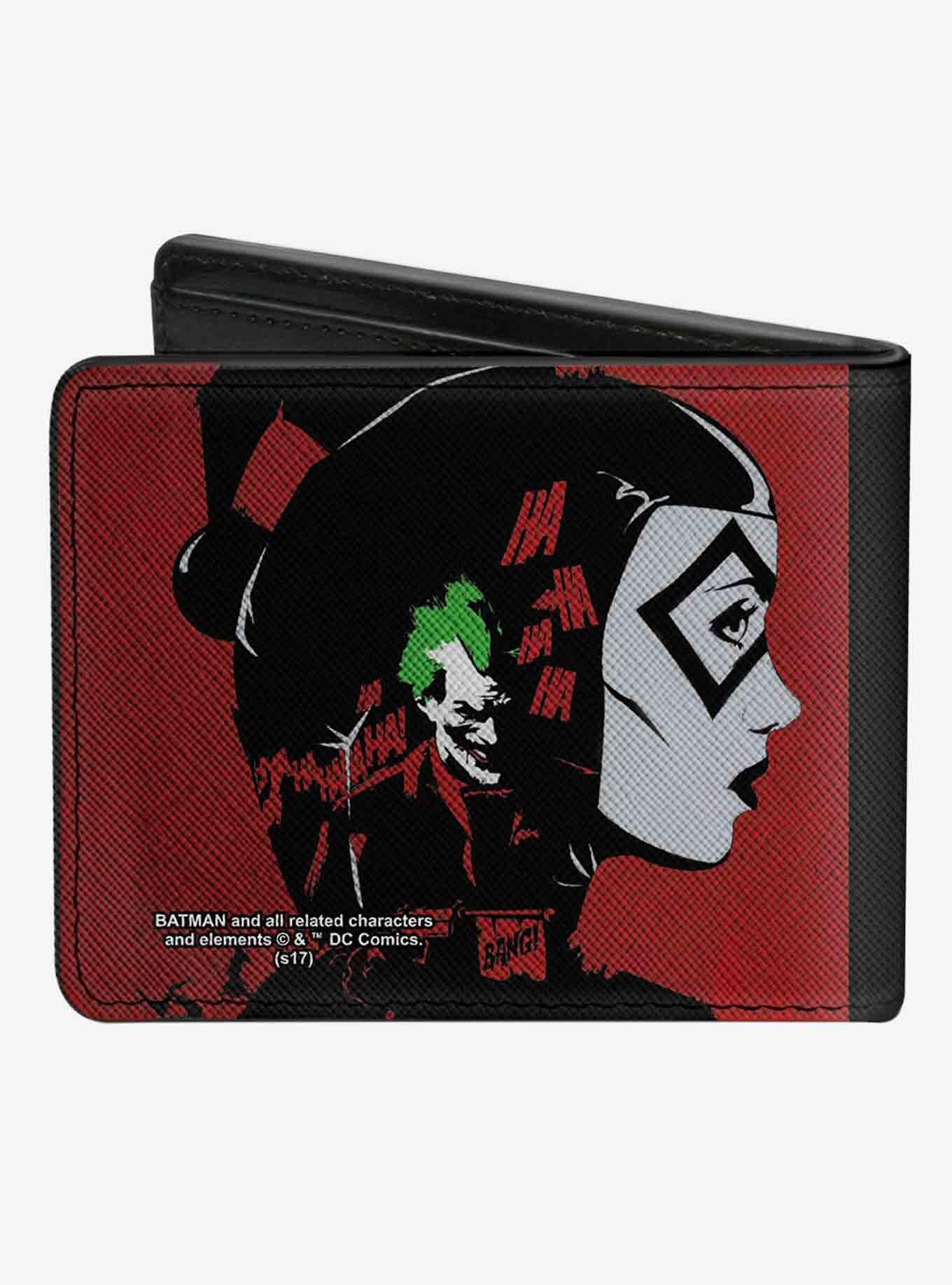 DC Comics Catwoman Batman Harley Quinn Joker Bifold Wallet, , alternate