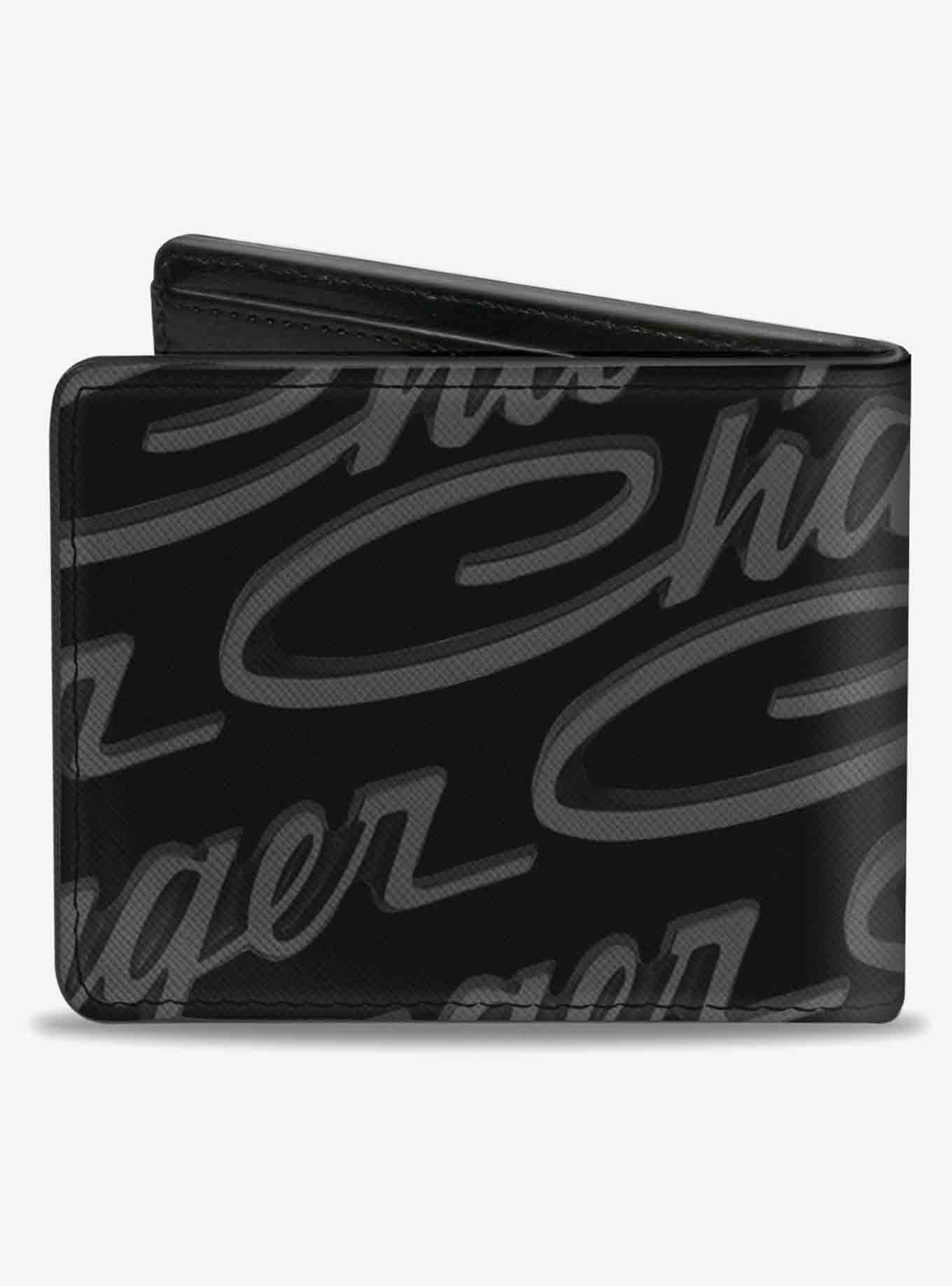 Charger Script Emblem Repeat Corner Bifold Wallet, , alternate