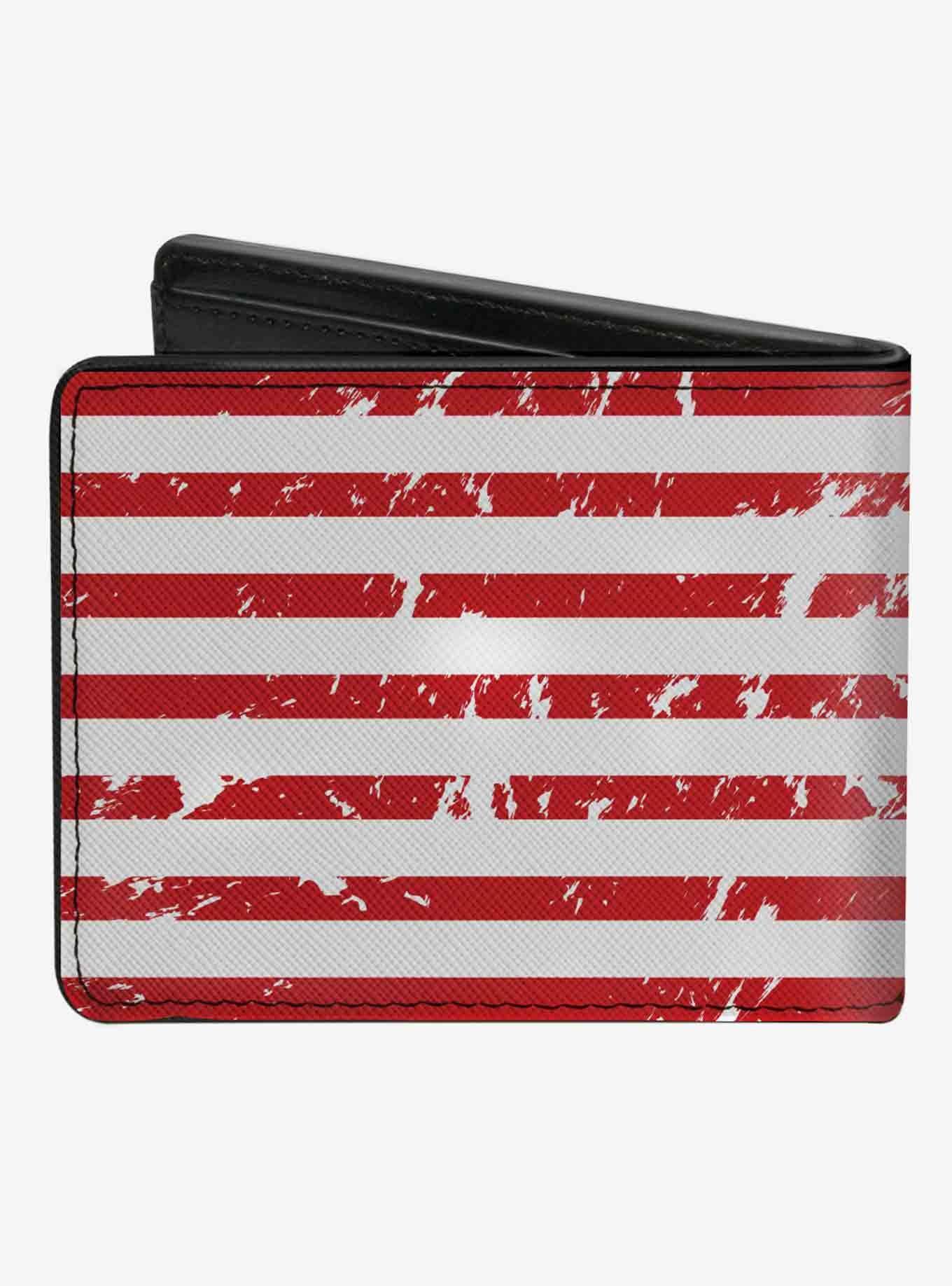 Chevrolet Bowtie Americana Flag Weathered Bifold Wallet, , hi-res
