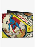 DC Comics Classic Superman 1 Flying Cover Pose Canvas Bifold Wallet, , alternate