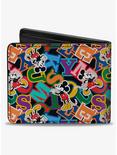 Disney Mickey Mouse Poses and Letters Collage Bifold Wallet, , alternate