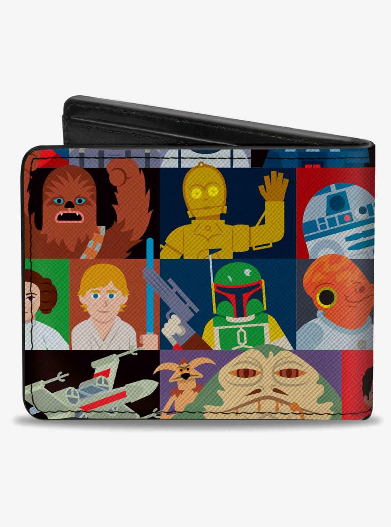 Star Wars Classic Characters Pose Blocks Bifold Wallet, , hi-res