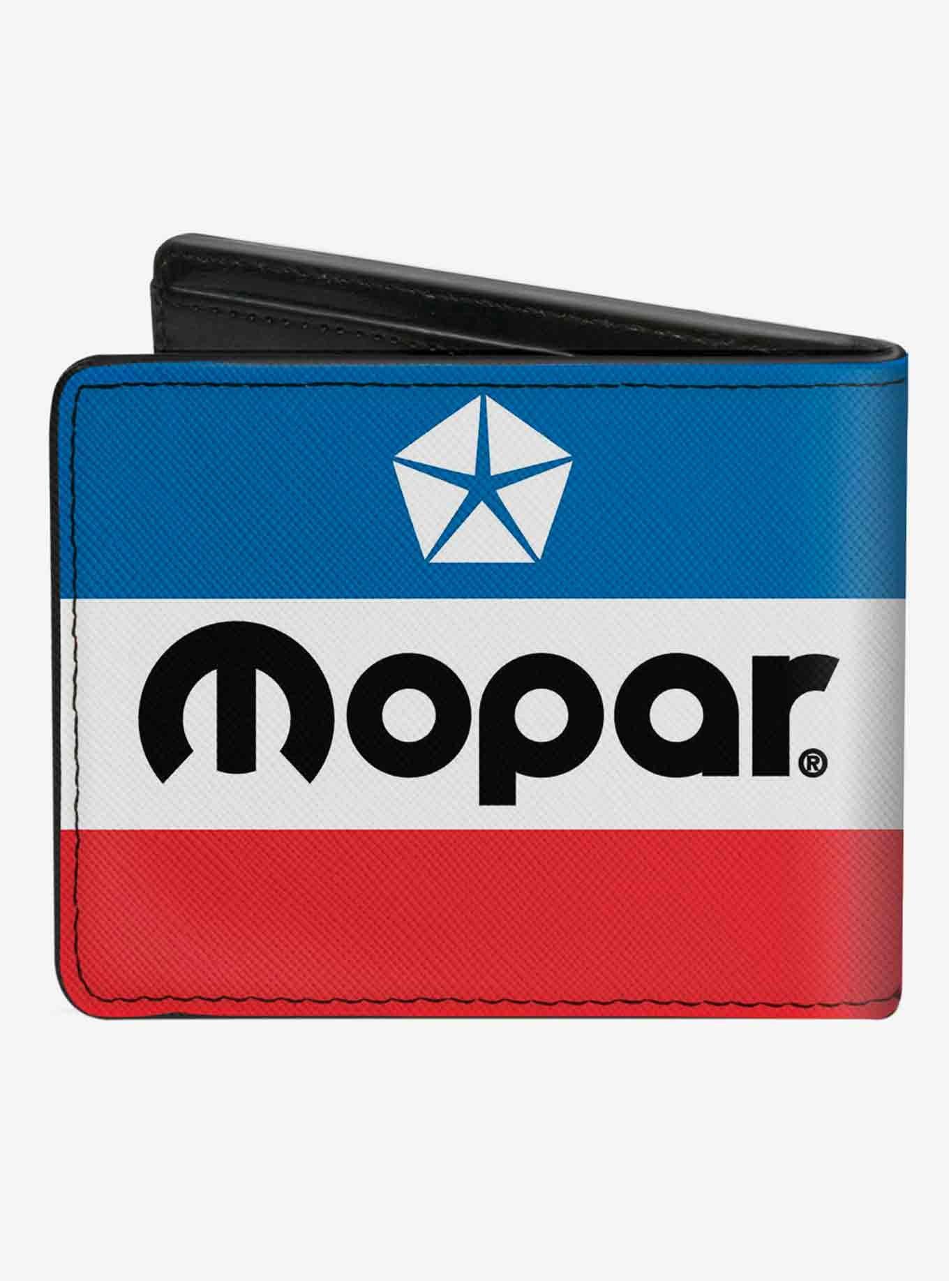 Mopar Chrysler Logo Bifold Wallet, , hi-res
