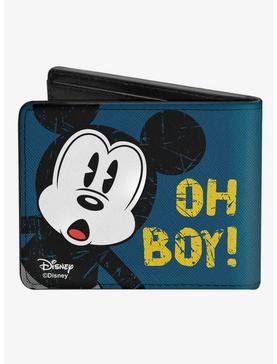 Disney Mickey Mouse Oh Boy Pose Weathered Bifold Wallet, , hi-res
