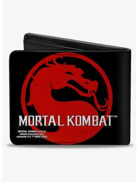 Mortal Kombat Dragon Title Logo Bifold Wallet, , hi-res