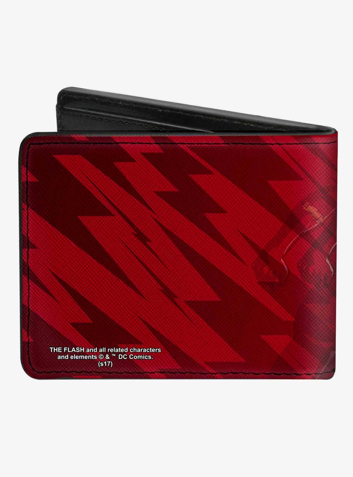 DC Comics The Flash Running Pose Bolts Trails Bifold Wallet, , hi-res