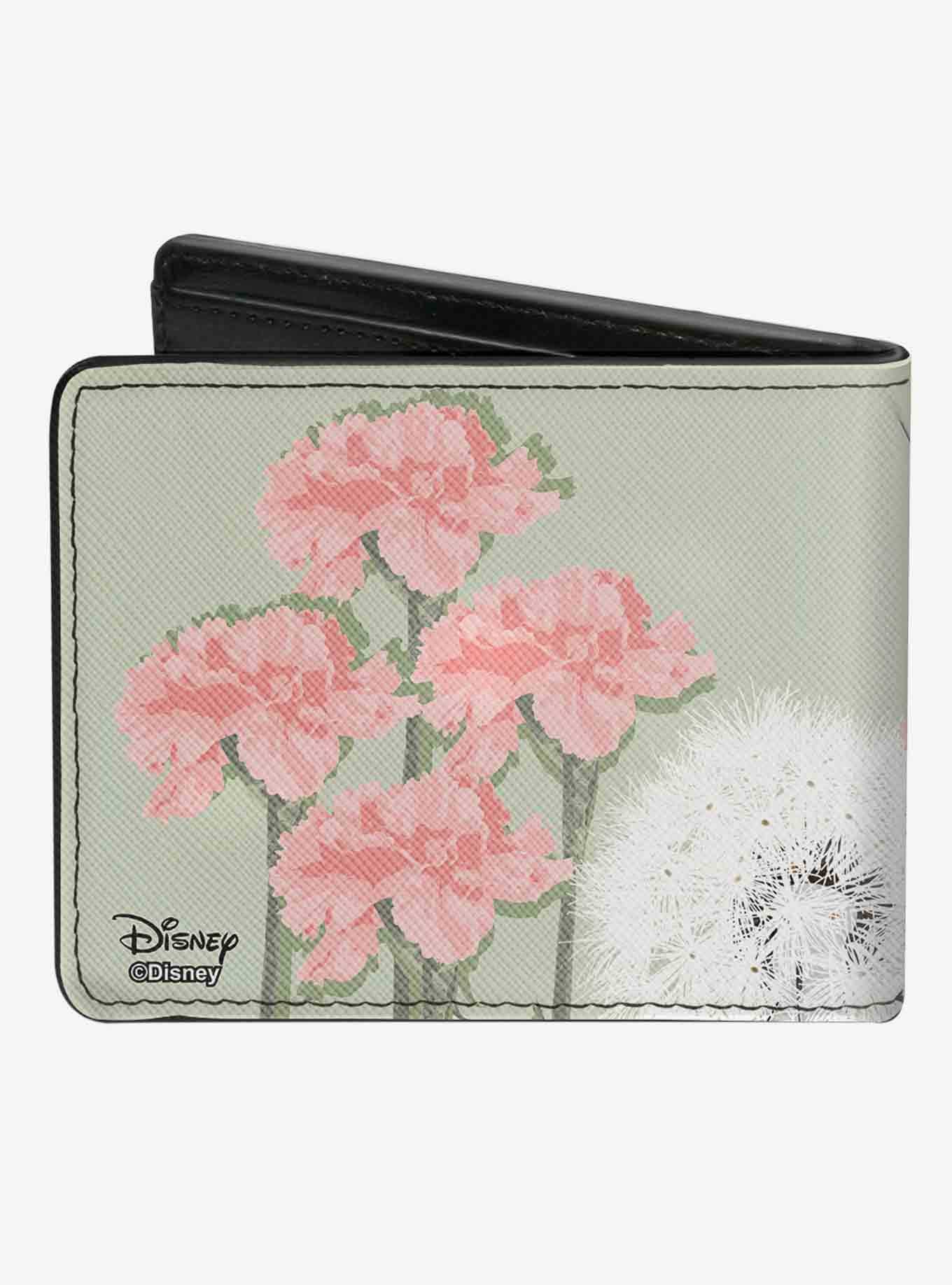 Disney Tinker Bell Sketch Carnations Dandelions Bifold Wallet, , hi-res