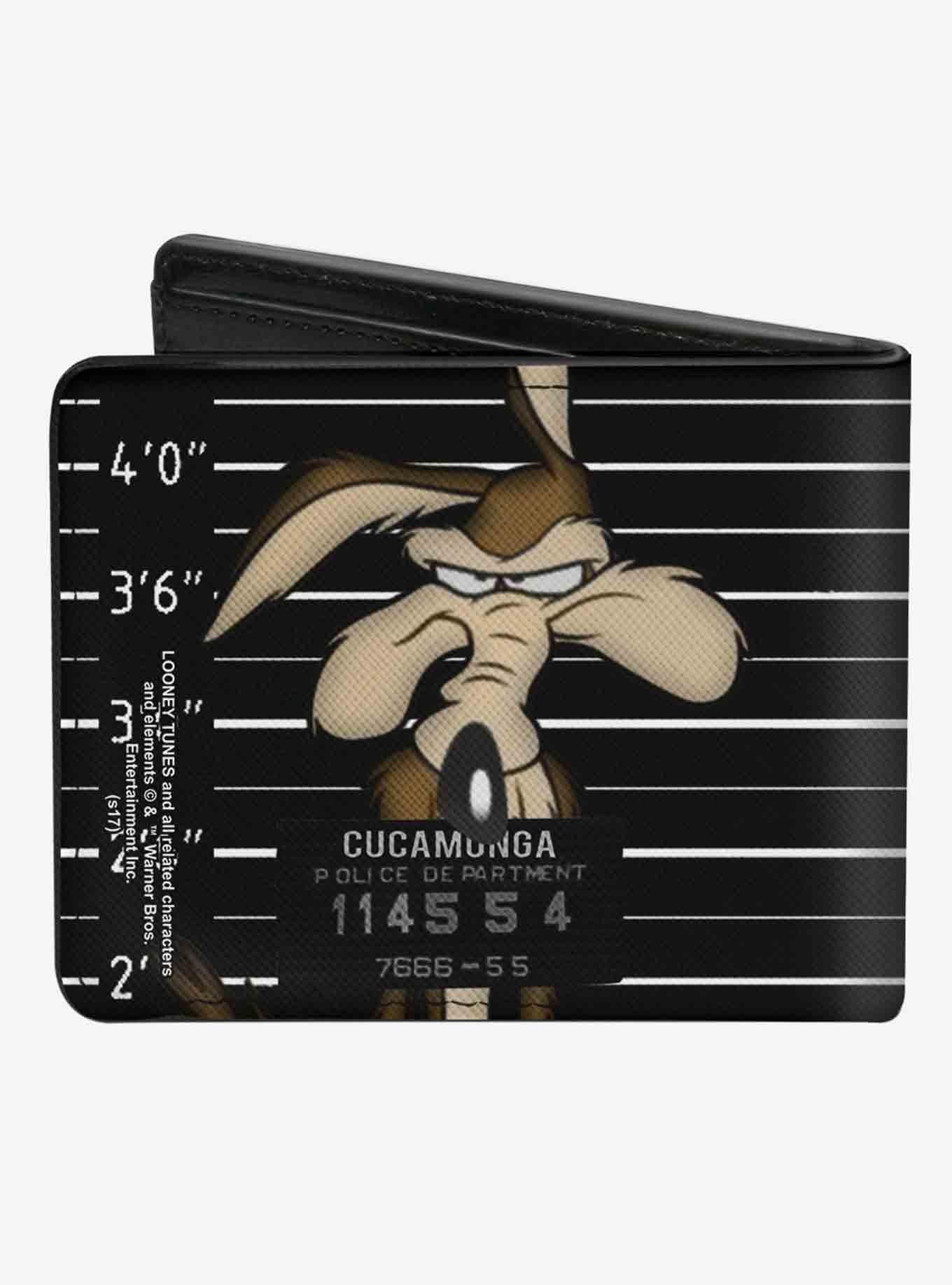 Looney Tunes Wile E Coyote Cucamonga Mug Shot Bifold Wallet, , alternate