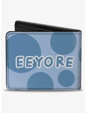 Disney Winnie The Pooh Eeyore Character Close Up Pose and Text Bifold Wallet, , hi-res
