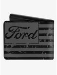 Ford Script Americana Flag Weathered Bifold Wallet, , alternate