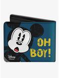Disney Mickey Mouse Oh Boy Pose Weathered Bifold Wallet, , alternate