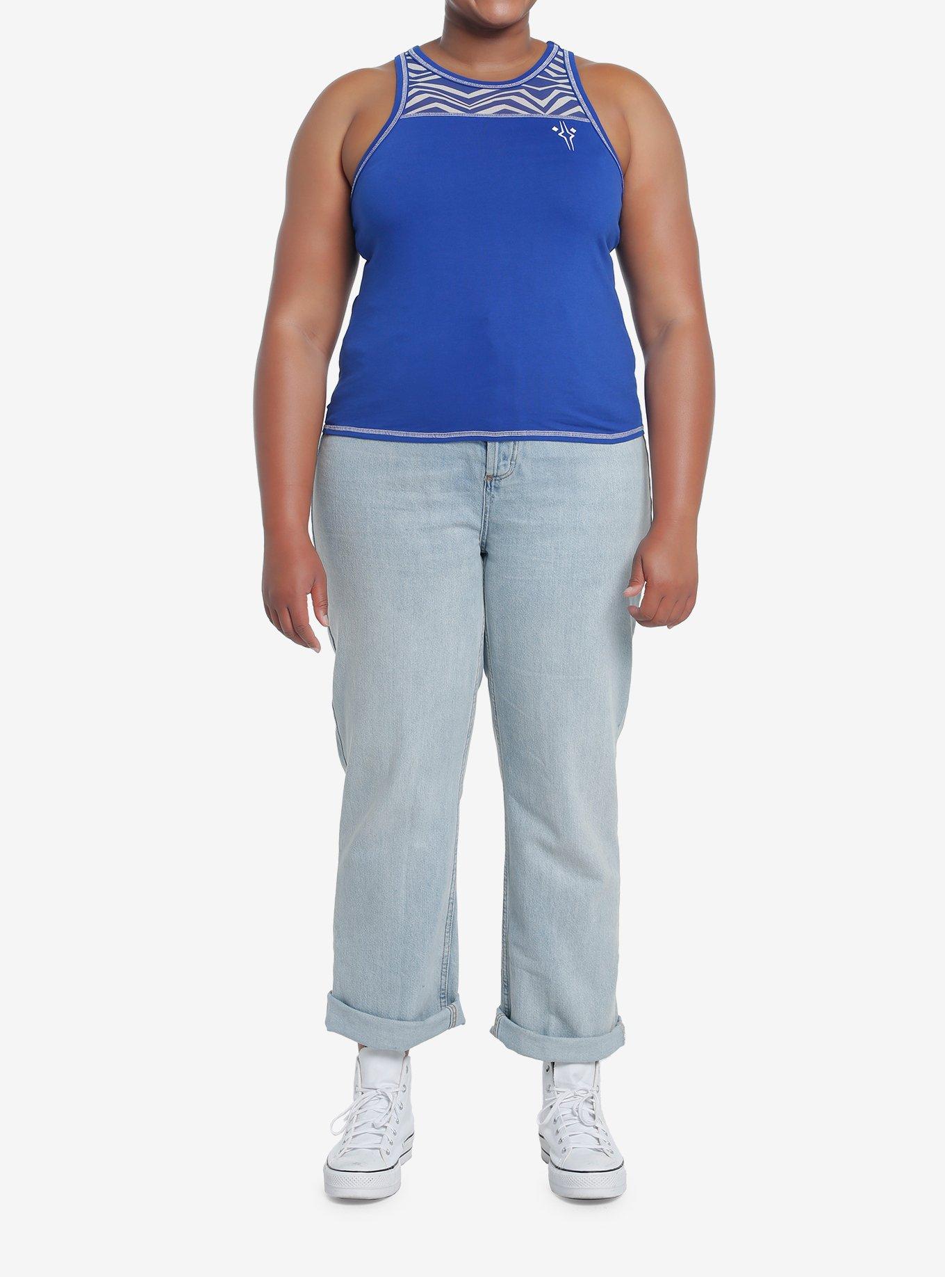 Star Wars Ahsoka Tano Mesh Girls Tank Top Plus Size, , hi-res