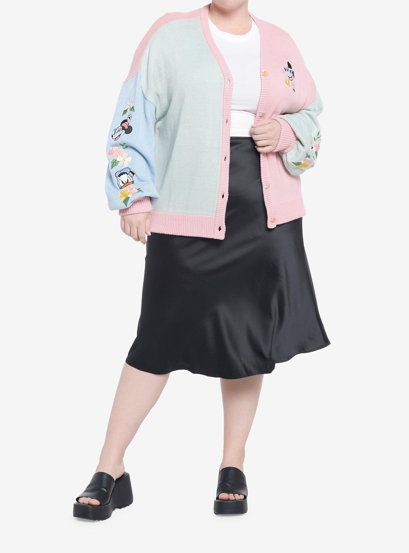 Disney Mickey Mouse And Friends Spring Pastel Girls Cardigan Plus Size, MULTI, alternate