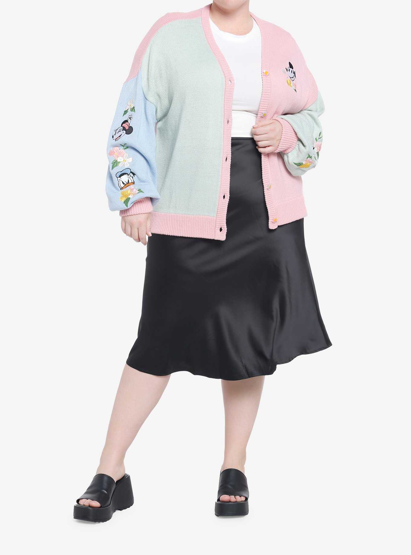 Disney Mickey Mouse And Friends Spring Pastel Girls Cardigan Plus Size, , hi-res