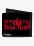 DC Comics The Batman Movie Bat Title Weathered Bifold Wallet, , alternate