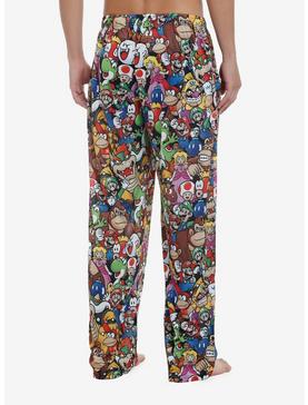 Super Mario Allover Print Pajama Pants, , hi-res