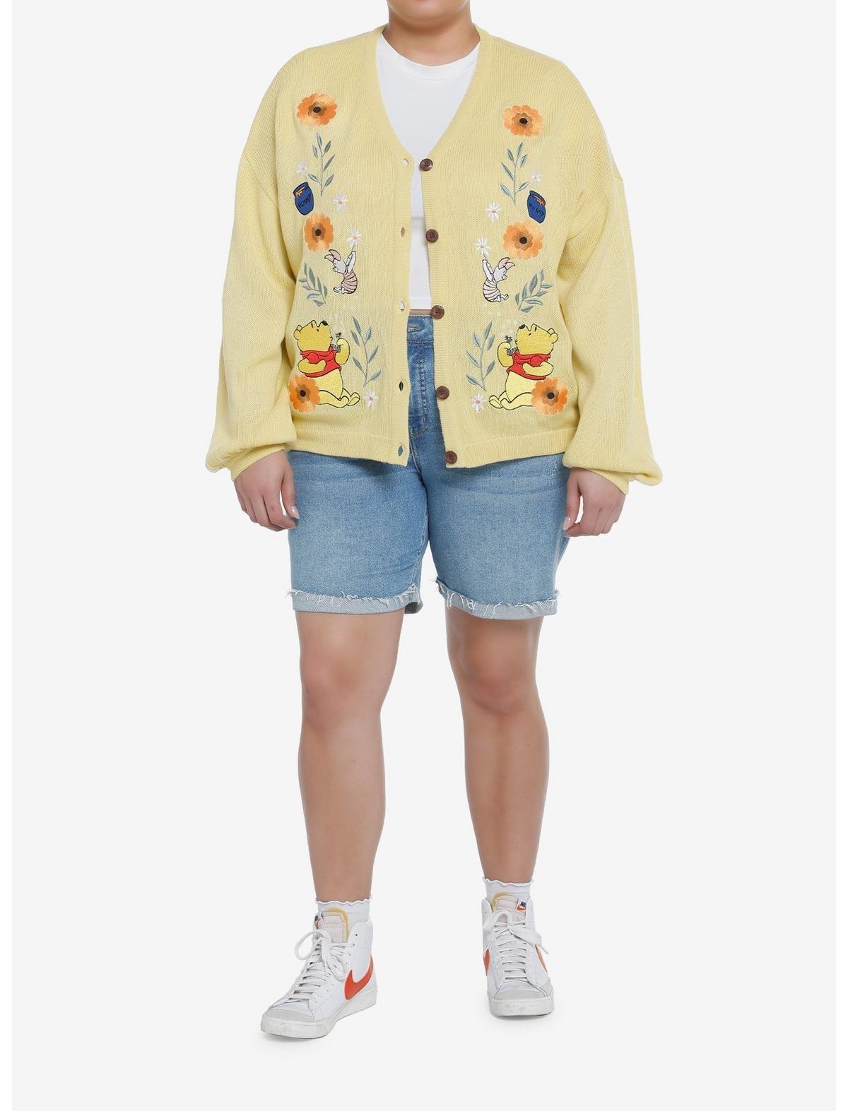 Disney Winnie The Pooh Piglet Flower Girls Cardigan Plus Size, MULTI, alternate