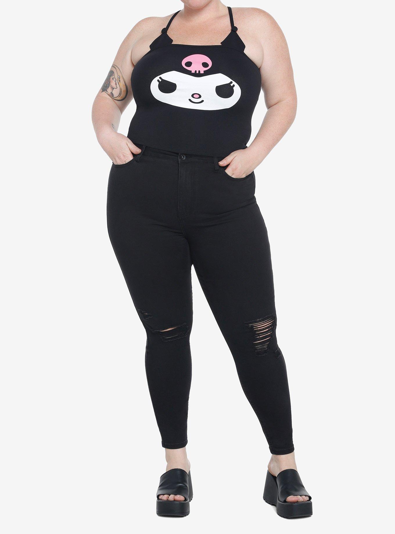 Kuromi Bat Wing Girls Tank Top Plus Size, MULTI, alternate