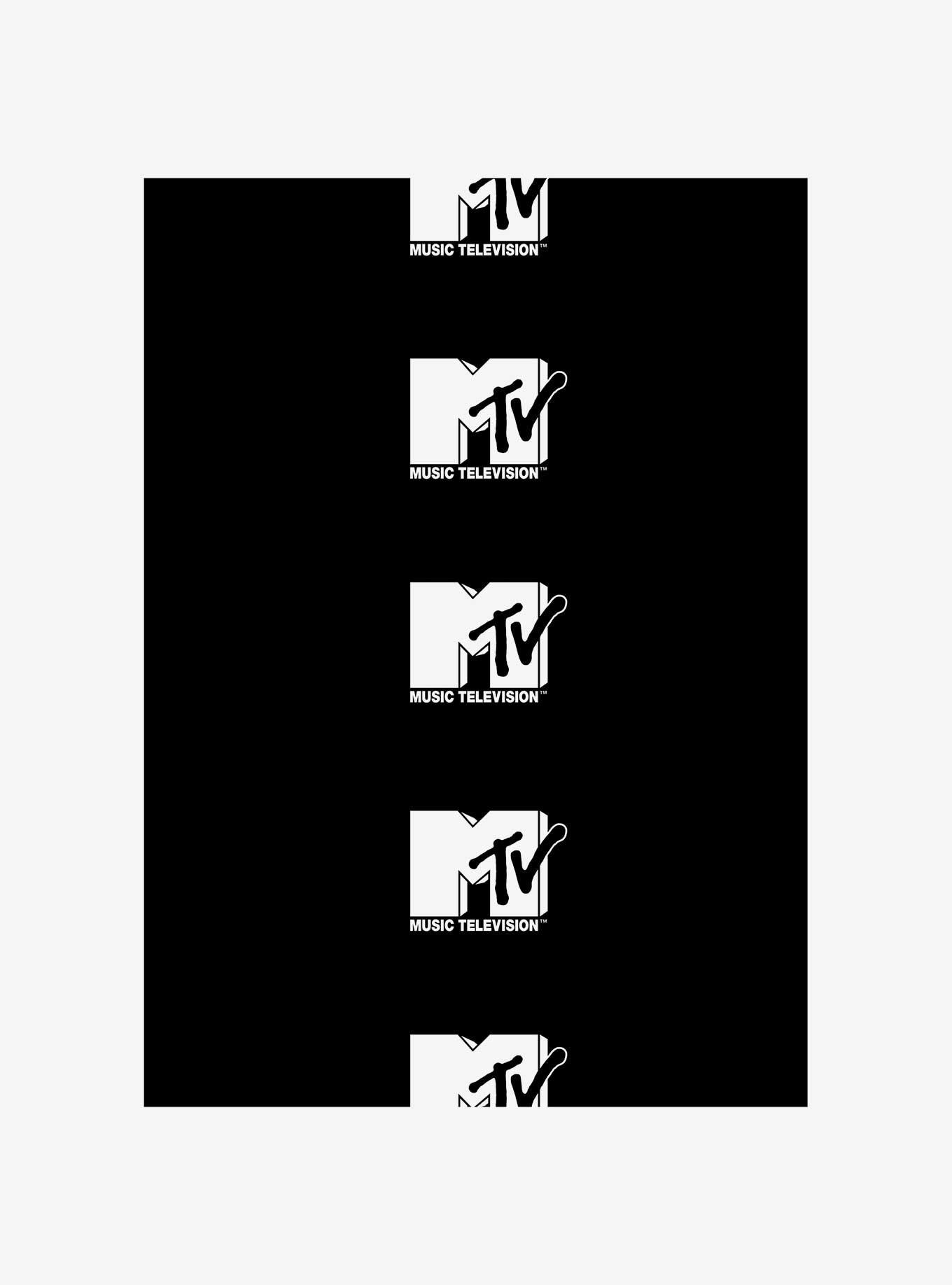 MTV Logo Repeat Jogger Sweatpants, BLACK, alternate