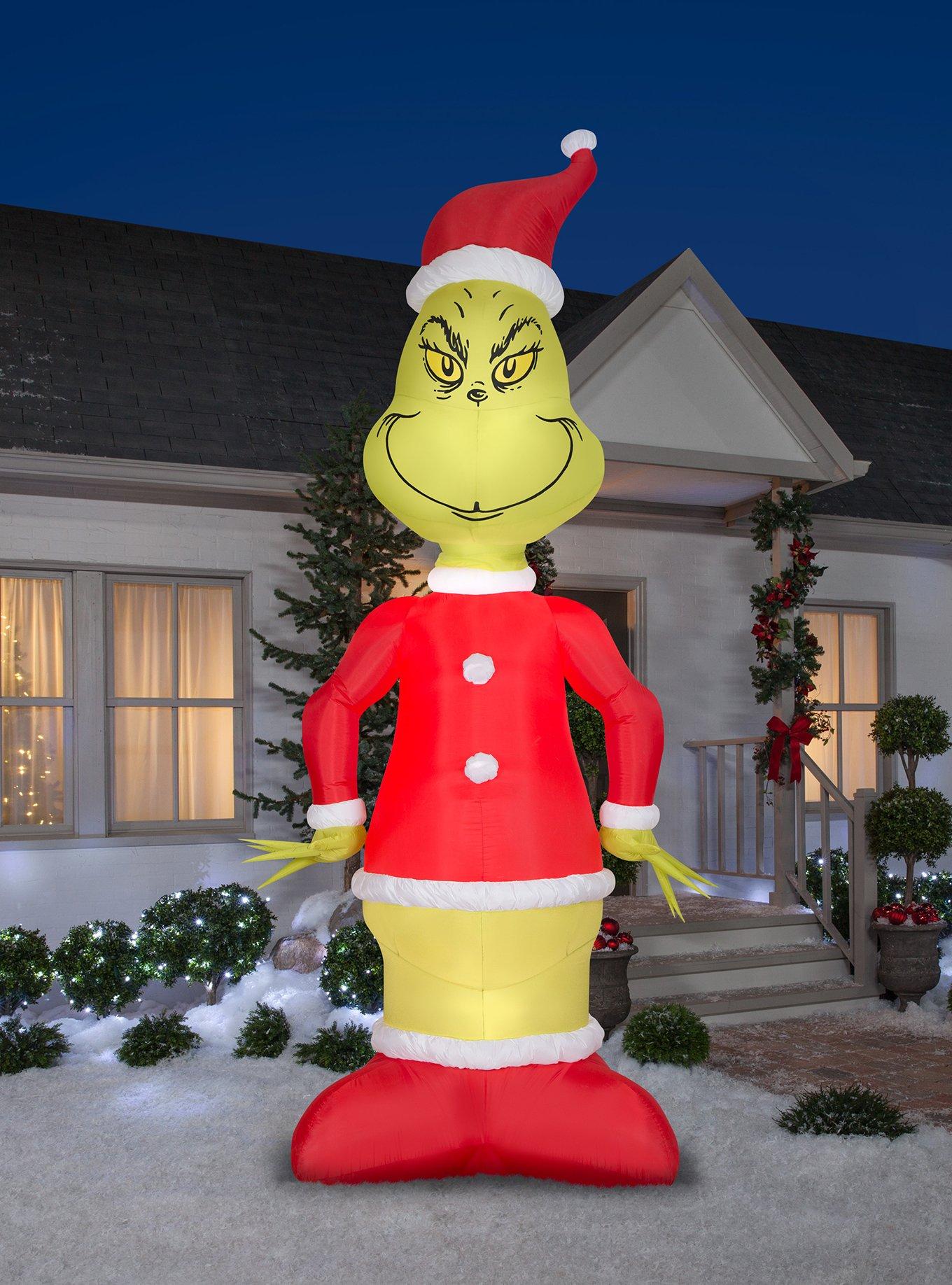 The Grinch Head Turning Grinch Animated Airblown, , alternate