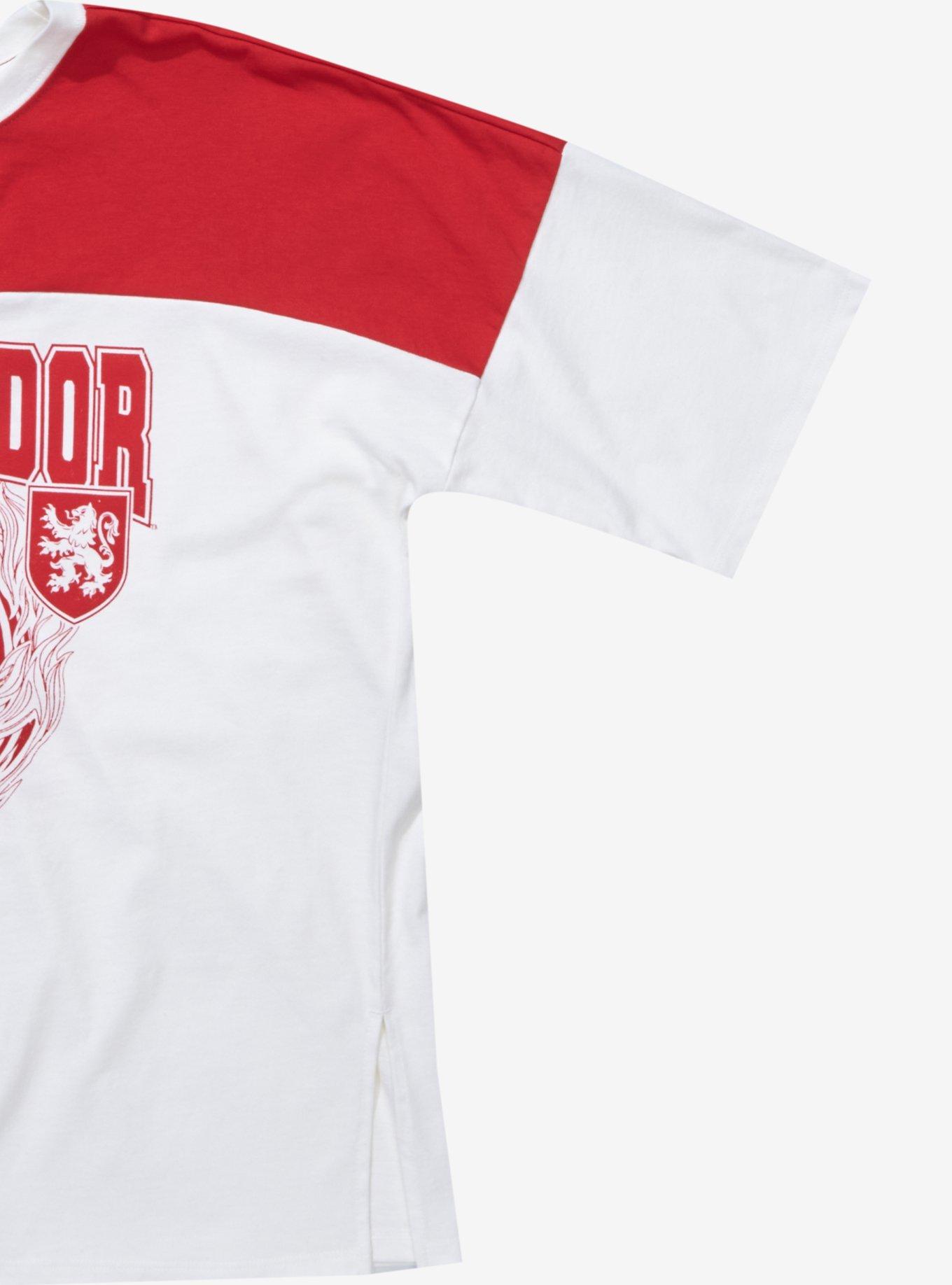Harry Potter Gryffindor Color Block Varsity T-Shirt - BoxLunch Exclusive, MULTI, alternate