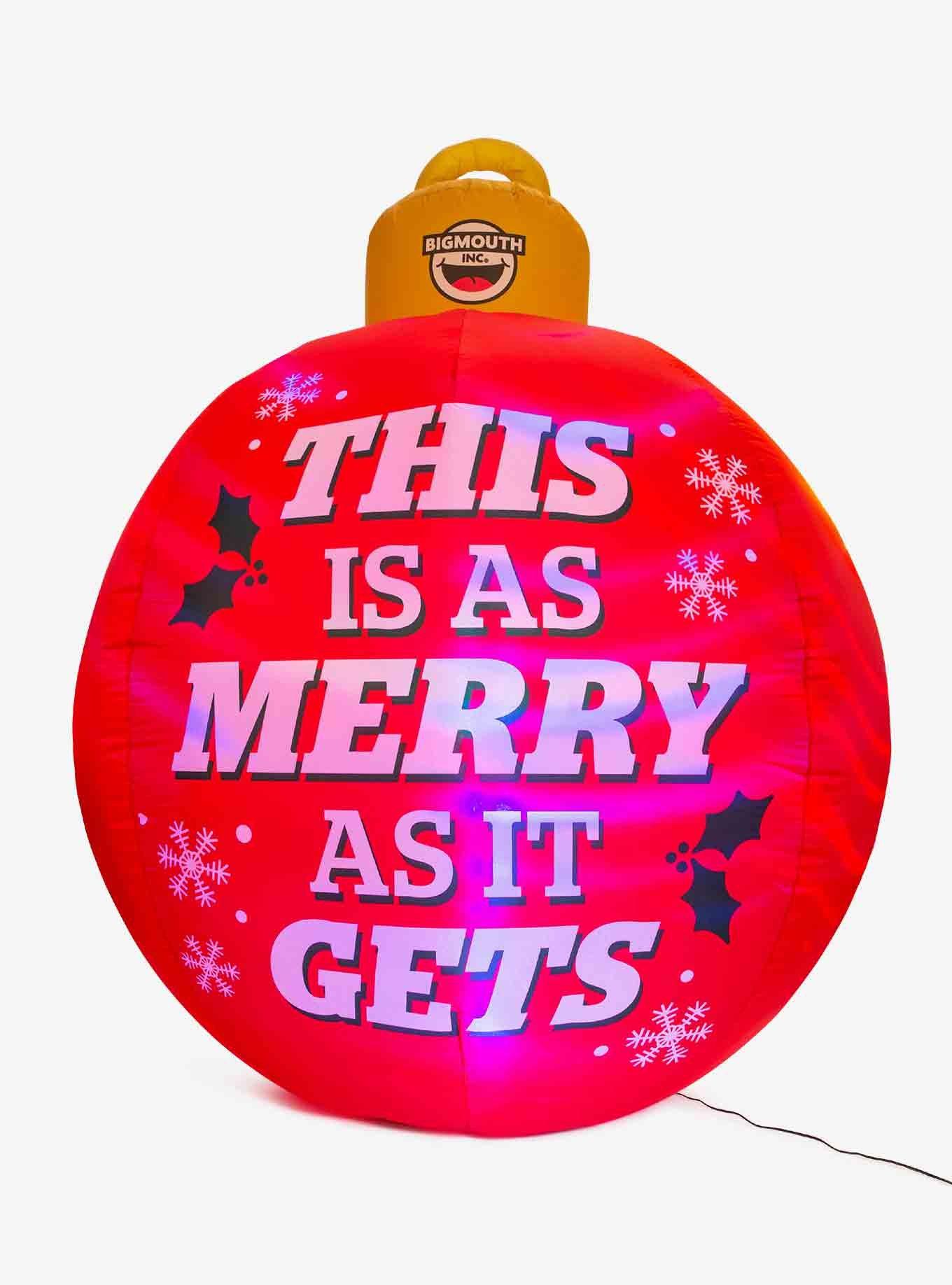 BigMouth "This Is As Merry As It Gets" Continuous Air LED Yard Airblown, , alternate