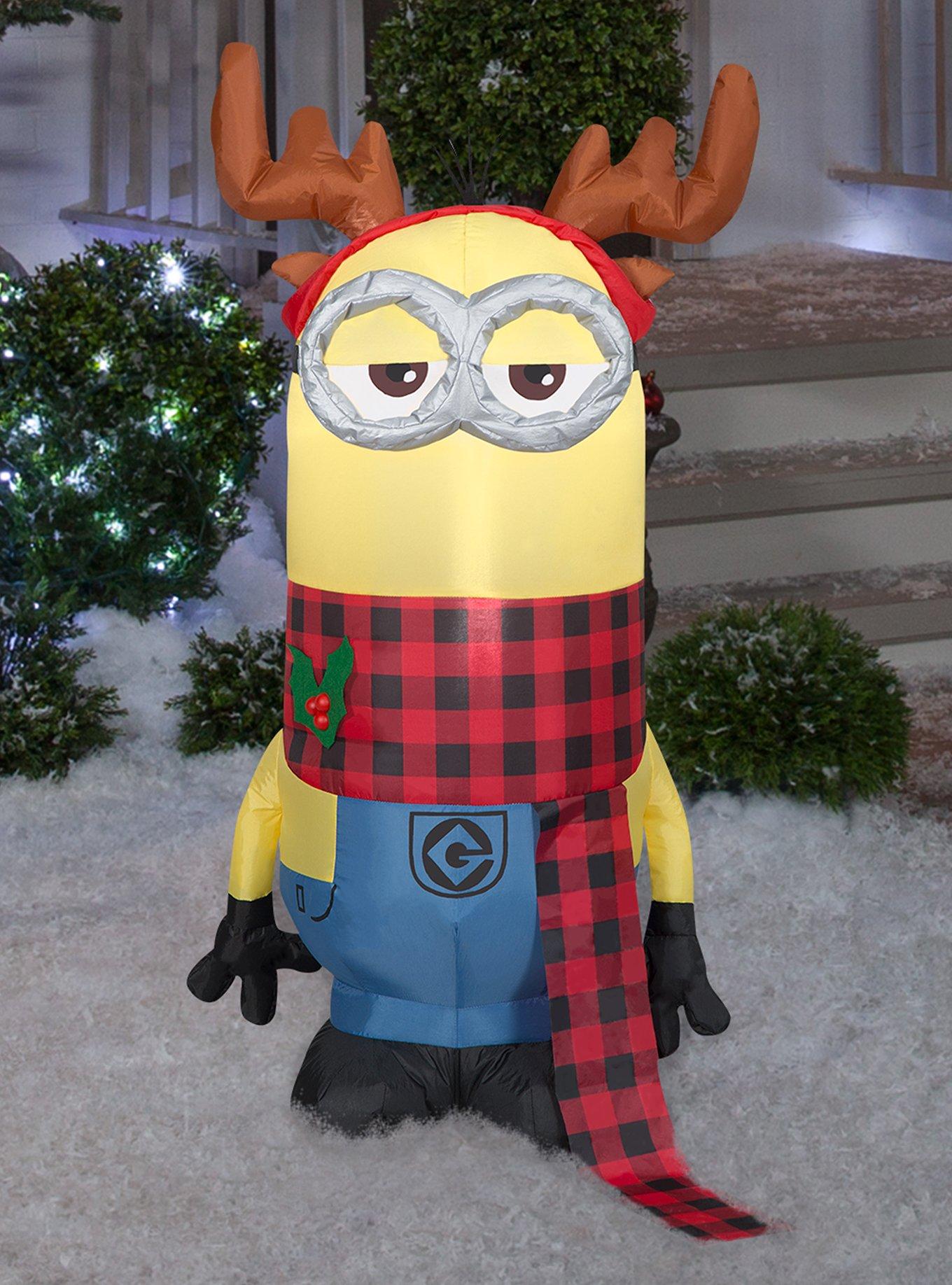 Minions Kevin With Antlers Headband And Scarf Small Airblown, , hi-res