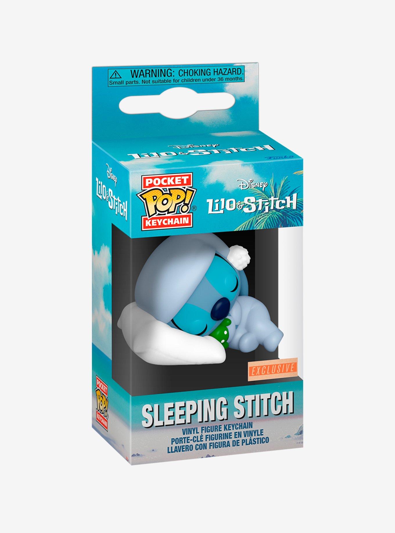 Funko Pocket Pop! Disney Lilo & Stitch Sleeping Stitch Vinyl Keychain - BoxLunch Exclusive, , alternate