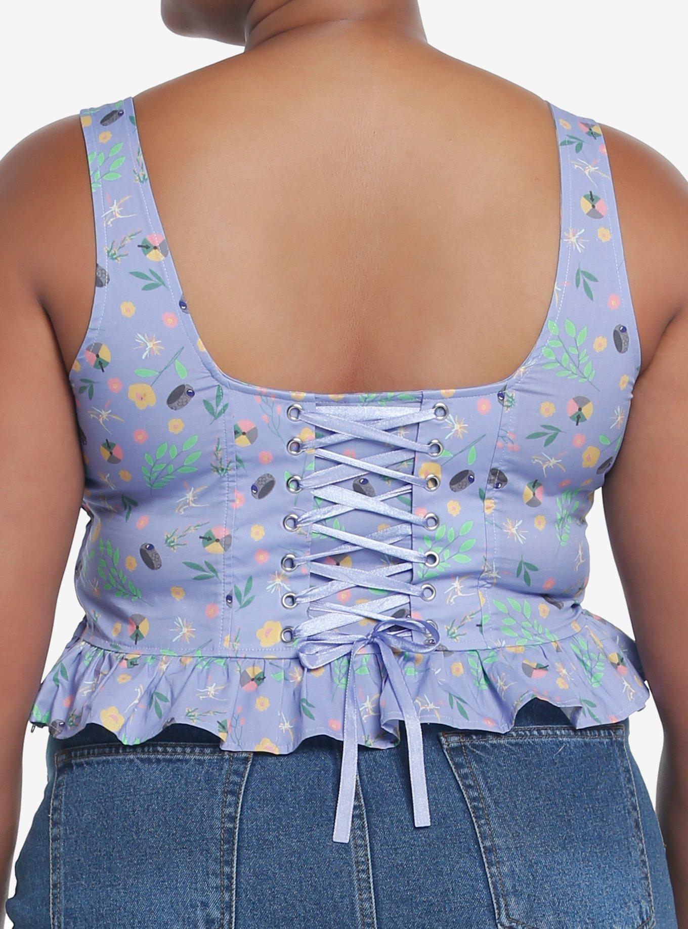 Her Universe Studio Ghibli Howl's Moving Castle Icon Corset Tank Top Plus Size, MULTI, alternate