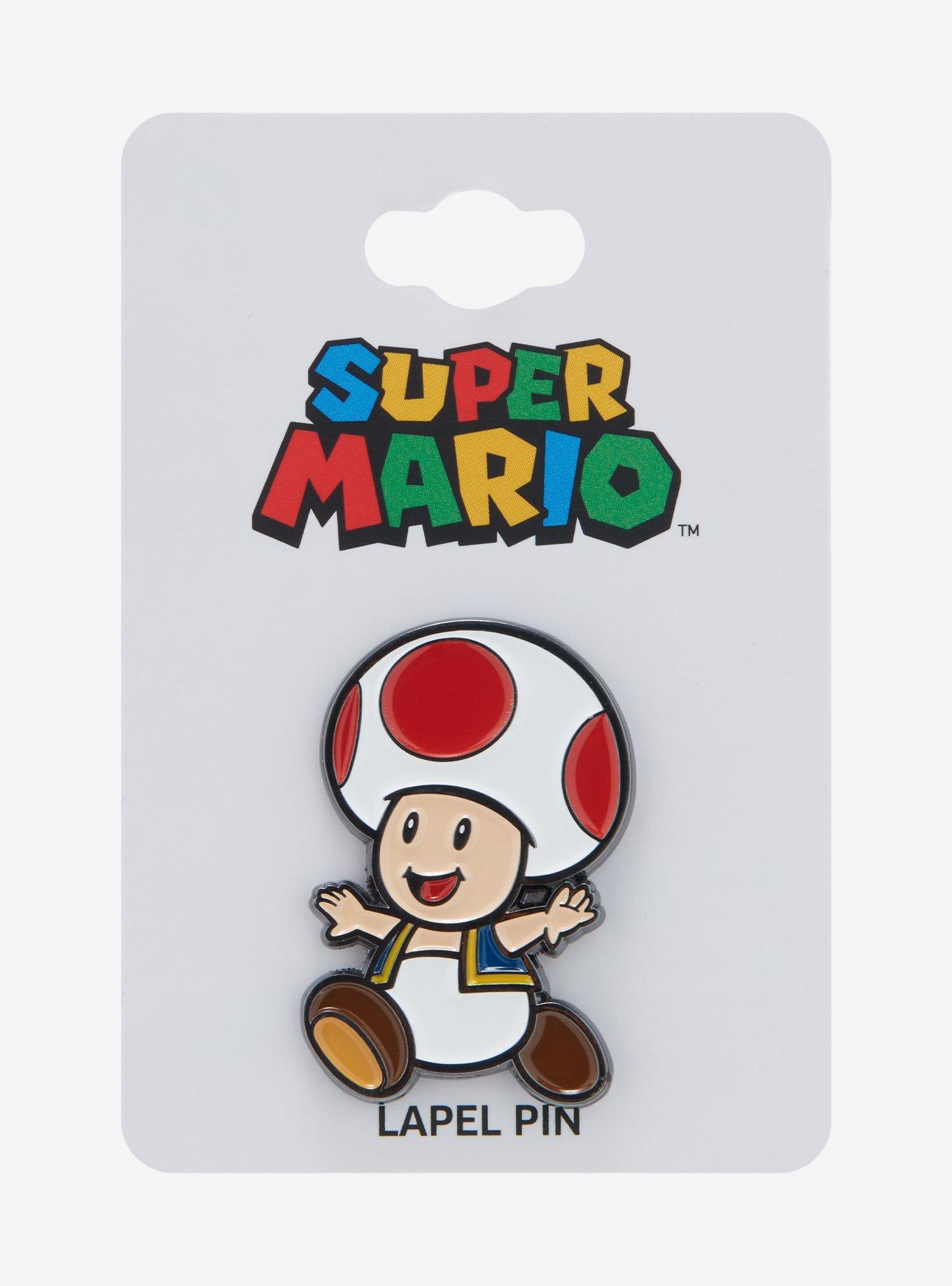 Nintendo Super Mario Bros. Toad Enamel Pin - BoxLunch Exclusive, , alternate