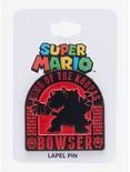 Nintendo Super Mario Bros. Bowser Silhouette Enamel Pin - BoxLunch Exclusive, , alternate