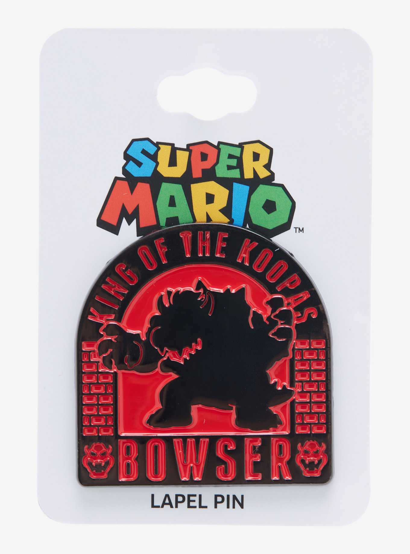 Nintendo Super Mario Bros. Bowser Silhouette Enamel Pin - BoxLunch Exclusive, , hi-res