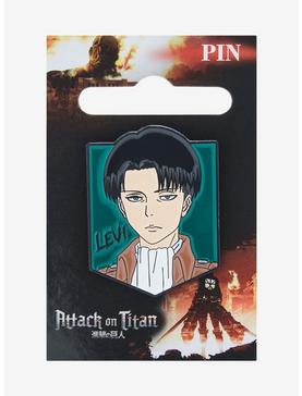 Attack on Titan Levi Portrait Enamel Pin - BoxLunch Exclusive, , hi-res