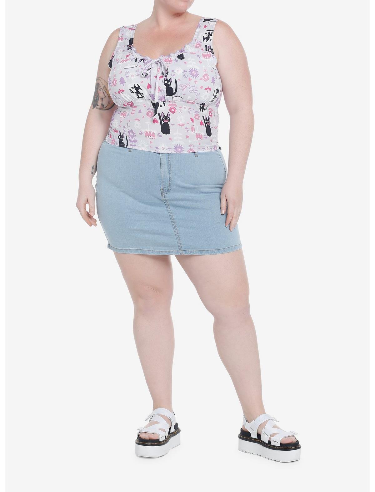 Studio Ghibli Kiki's Delivery Service Jiji Bustier Tank Top Plus Size, , hi-res