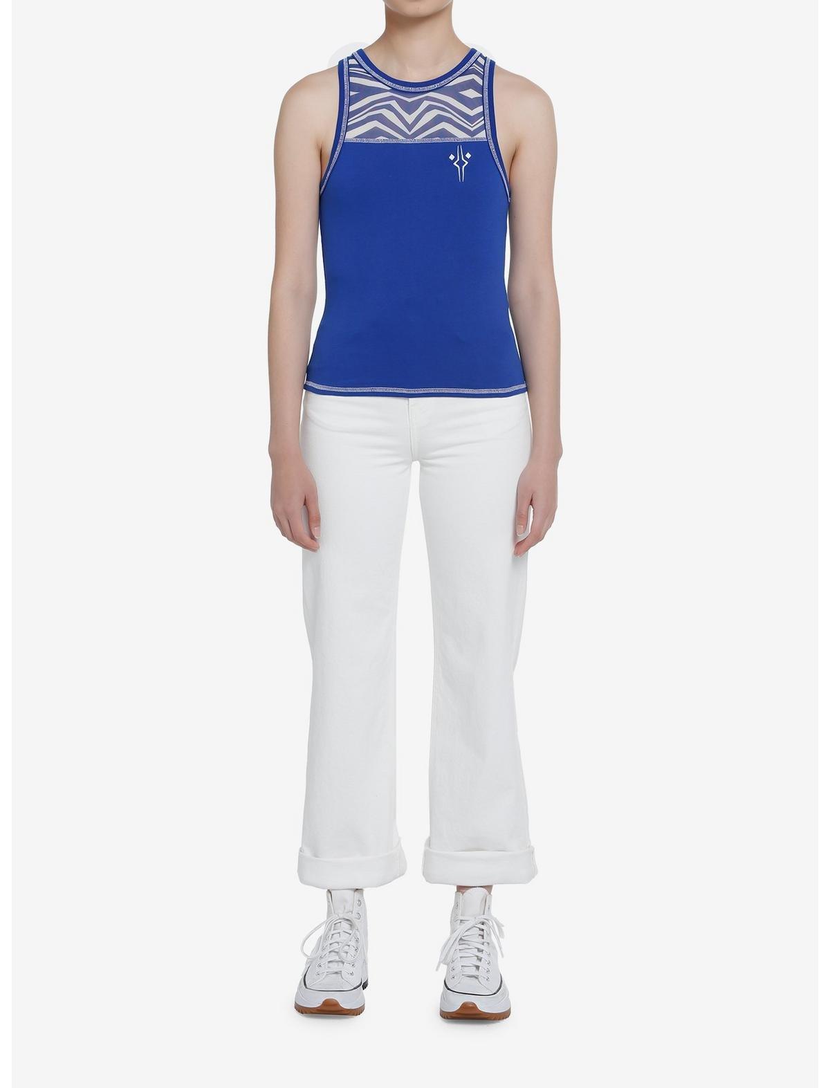 Star Wars Ahsoka Tano Mesh Tank Top, DARK BLUE, alternate
