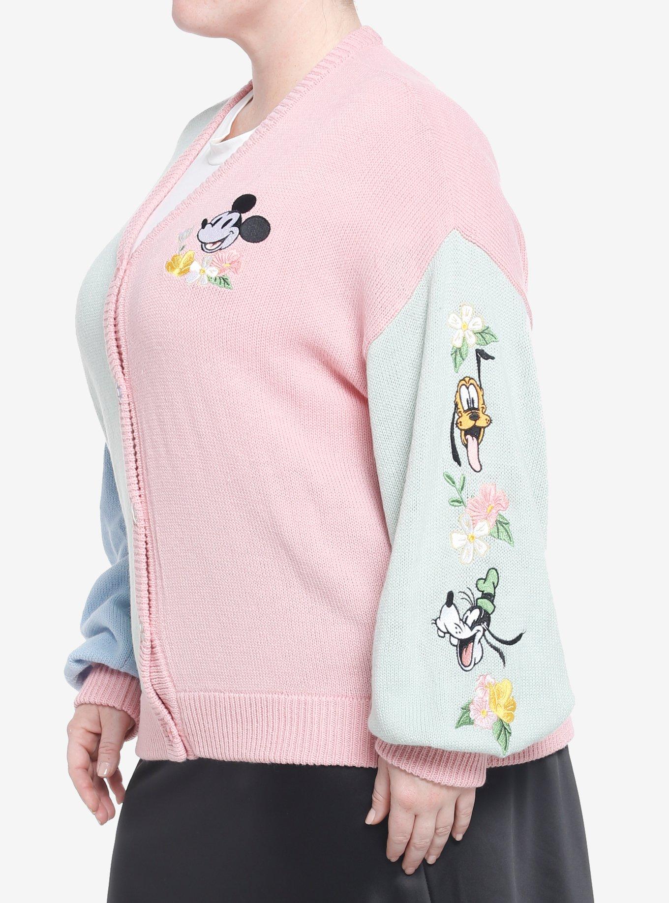 Disney Mickey Mouse And Friends Spring Pastel Cardigan Plus Size, MULTI, alternate