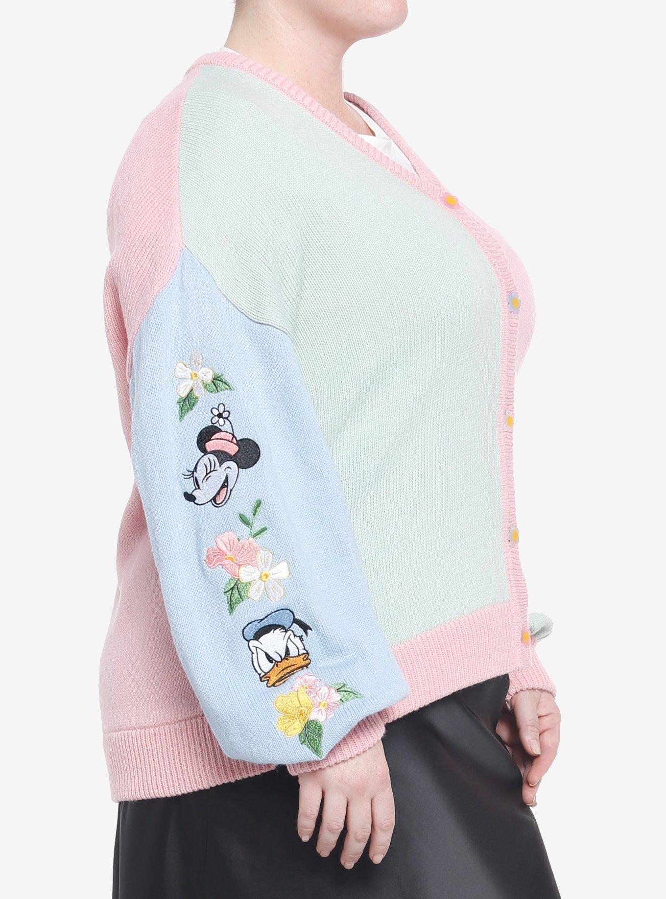 Disney Mickey Mouse And Friends Spring Pastel Cardigan Plus Size, MULTI, alternate