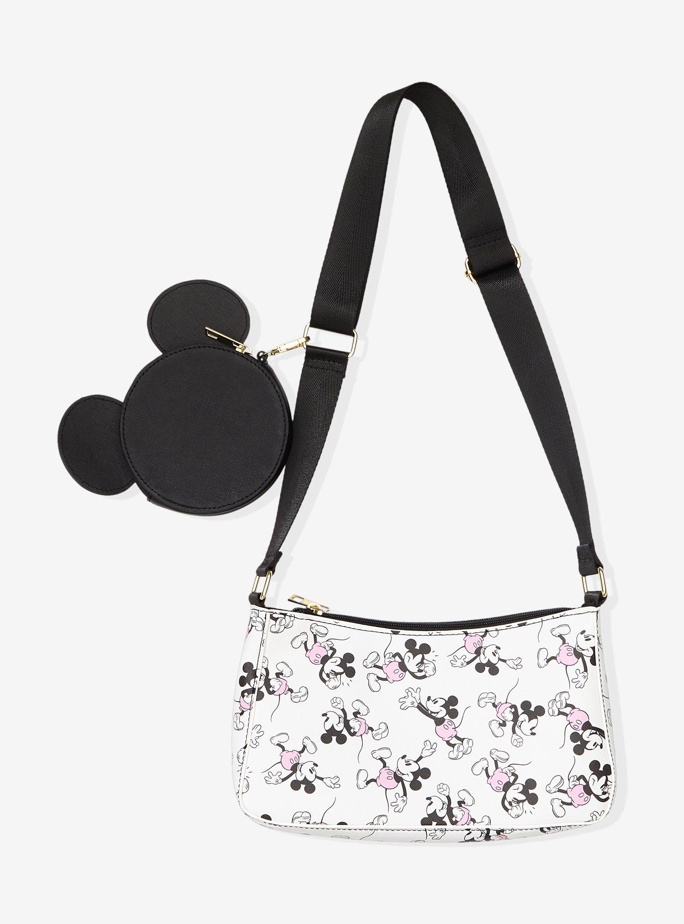 Disney Mickey Mouse Pastel Shoulder Bag With Coin Purse, , alternate