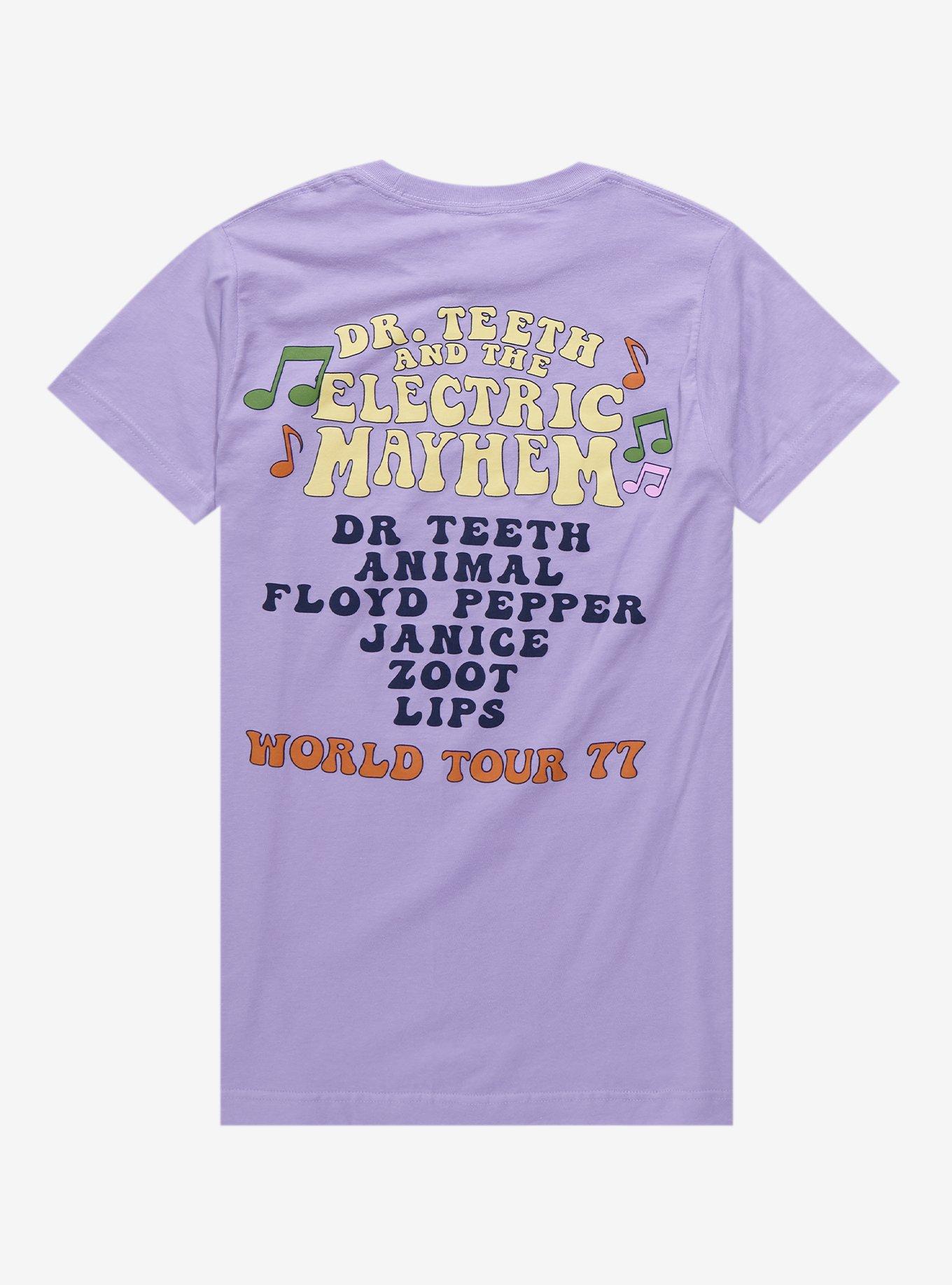 Disney The Muppets Dr. Teeth And The Electric Mayhem Tour Boyfriend Fit Girls T-Shirt, MULTI, alternate