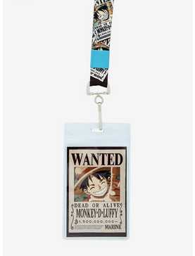 One Piece Wanted Poster Lanyard - BoxLunch Exclusive, , hi-res