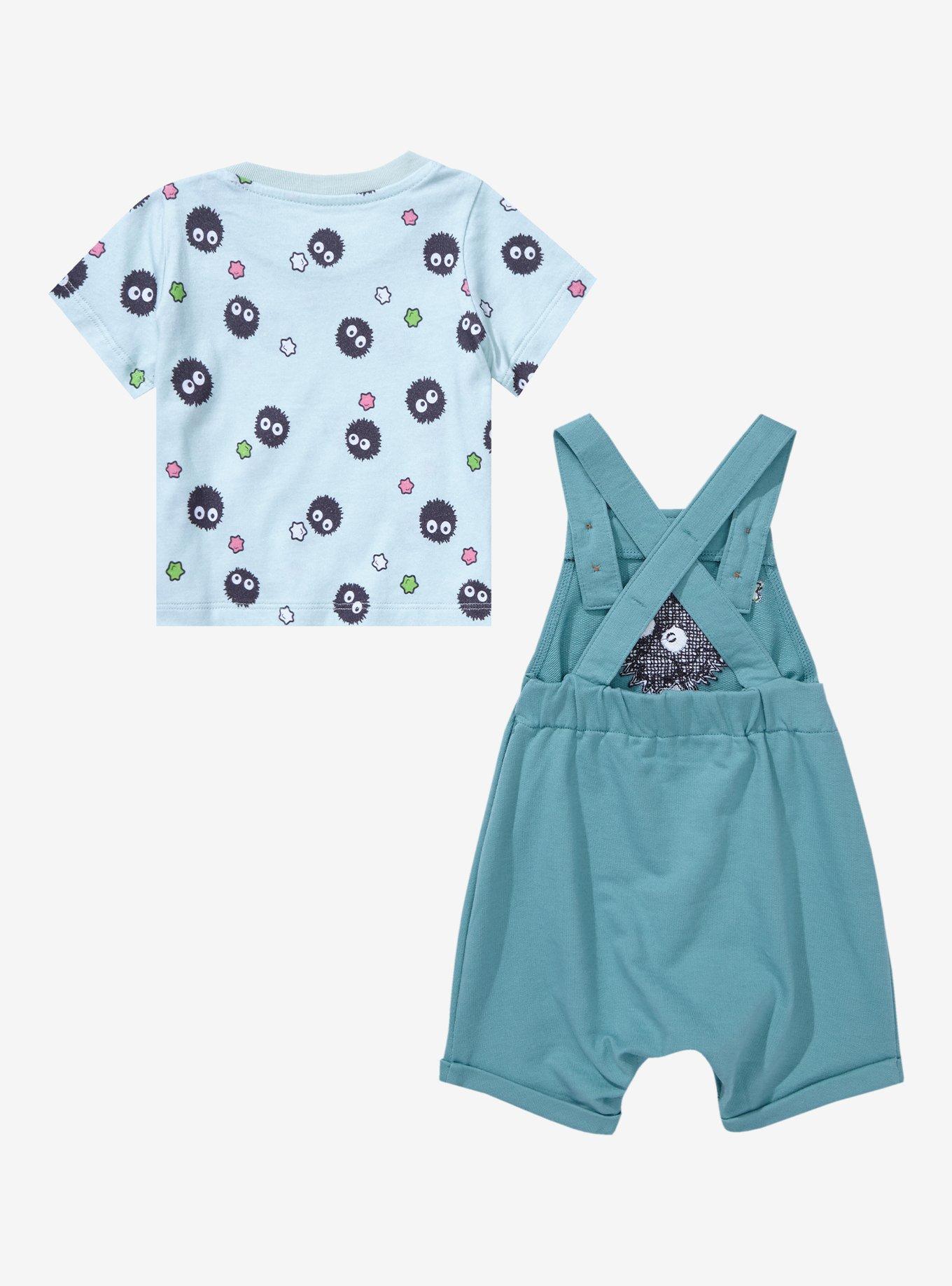 Studio Ghibli Spirited Away Soot Sprite Infant Overall Set - BoxLunch Exclusive, LIGHT GREEN, alternate