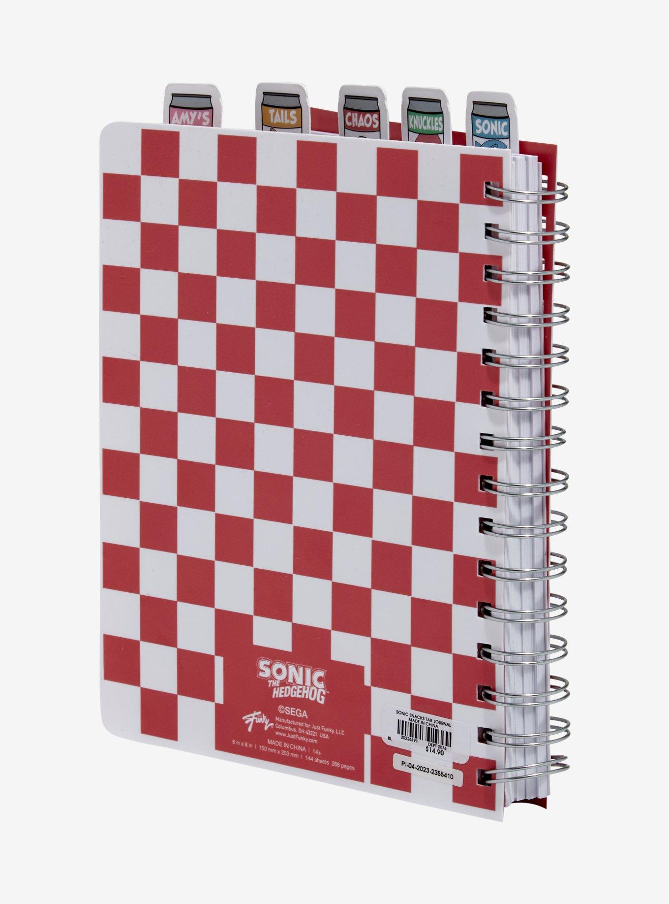 Sonic The Hedgehog Snacks Figural Tab Journal, , alternate