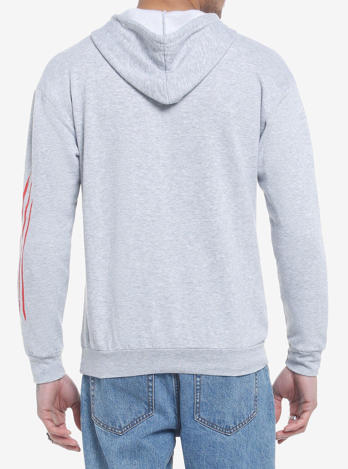 A Nightmare On Elm Street Claws Hoodie, GREY, alternate